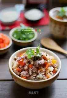 Hands on lamb rice
