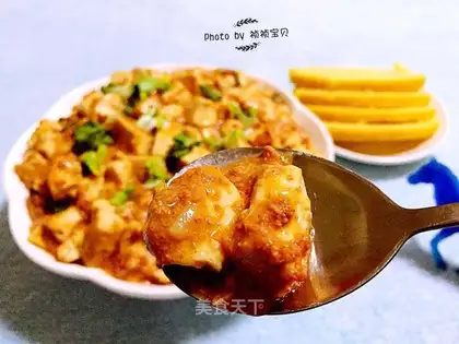 Crab sauce tofu
