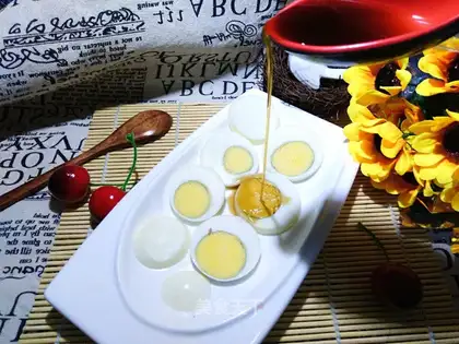 Sweet vinegar boiled egg chips
