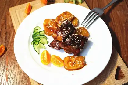 The ribs are burning pastry