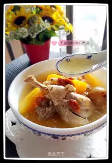 Five fingers of peach papaya chicken
