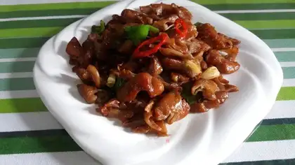 Dried intestines
