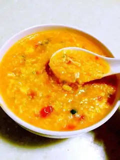 The pearls, the rice plum soup