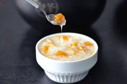 Pumpkin corn congee