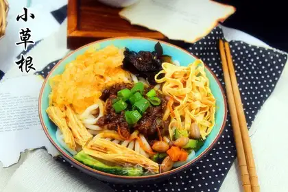 Homemade meat sauce and noodles