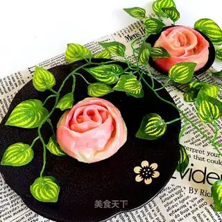 The roses are steaming