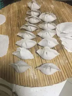 Yellow dumplings