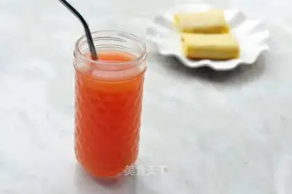 The grapefruit juice