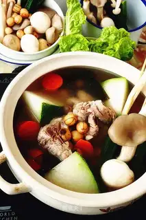 The winter melon with a big bone pan