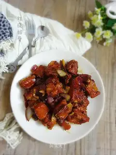 No soy sauce, red curd ribs