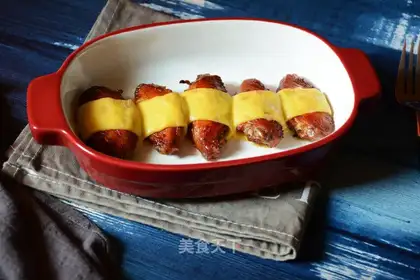 Cheese fried chicken wings