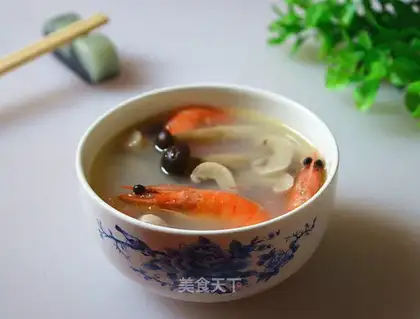 Shrimp mushroom soup