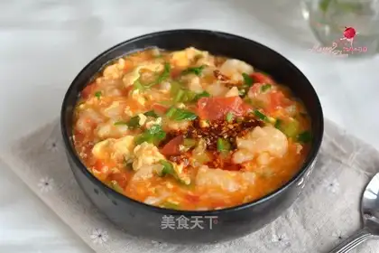 Tomato eggs and fish