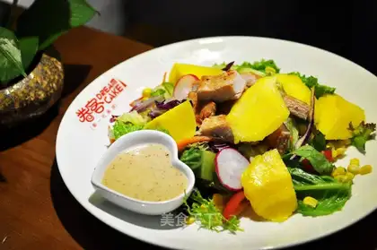 Nice salads in the homemade west restaurant