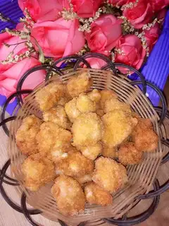 Fry chicken and rice