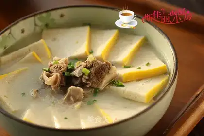 Lamb chop fish soup