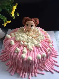 Barbie doll cake