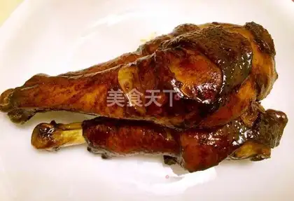 Honey roasted chicken legs