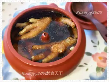 Four soups and veal claws