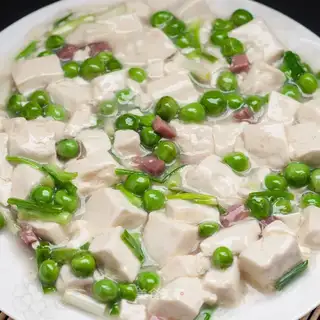 Soybeans ham and tofu