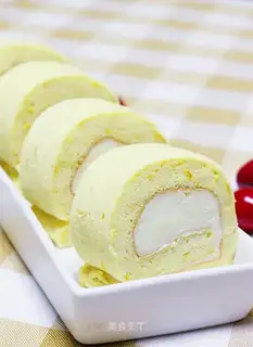 Orange lemon, four cake rolls