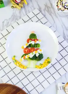 Christmas tree salad