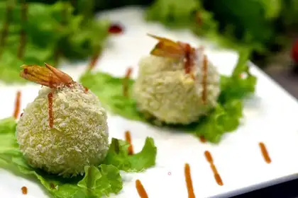 Pixie-tail shrimp ball