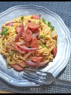 ♪ Black pepper sauce angel Italy ♪ Noodles