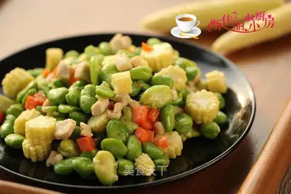 The soybeans make fried chicken