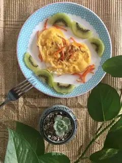 Carrots and eggcakes