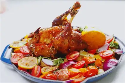 A sweet, sweet Christmas chicken