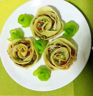 Shrimp heart roses steam