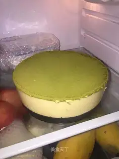 Mango cheese on a tea cake