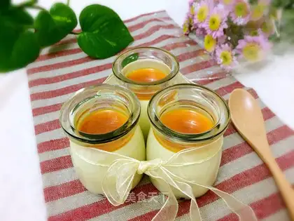 Caramel and egg cream pudding