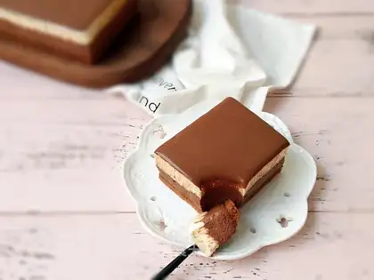Double chocolate mousse cake
