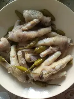 Homemade chili chicken claws