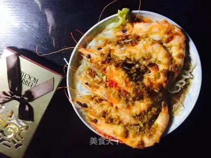 Garlic fan shrimp