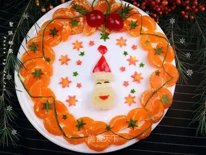 Christmas fruit platter