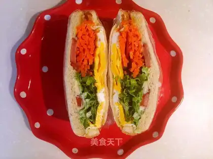 A simple breakfast sandwich