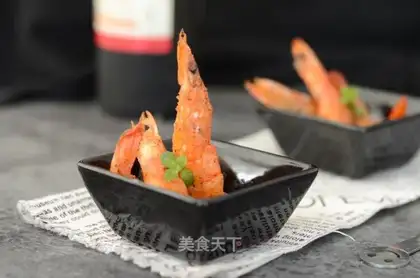 Shrimp with olive oil