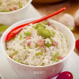 Bean and ham rice