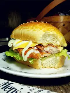 Orléans chicken hamburger