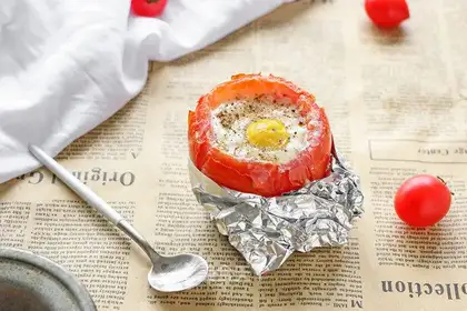 Tomato egg glasses