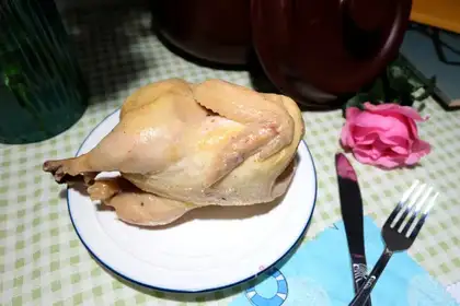 A saline chicken