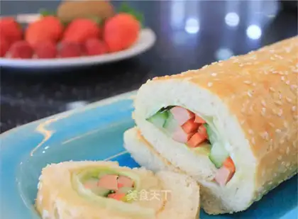 Bread sushi roll