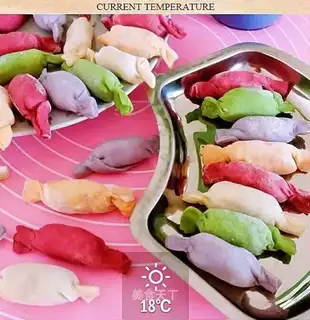The colorful candy dumplings