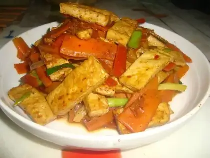 Carrot and tofu