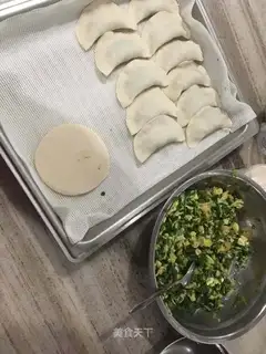Three fresh dumplings