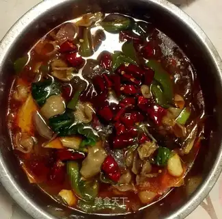 Boiled intestines