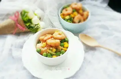 Shrimp green corn